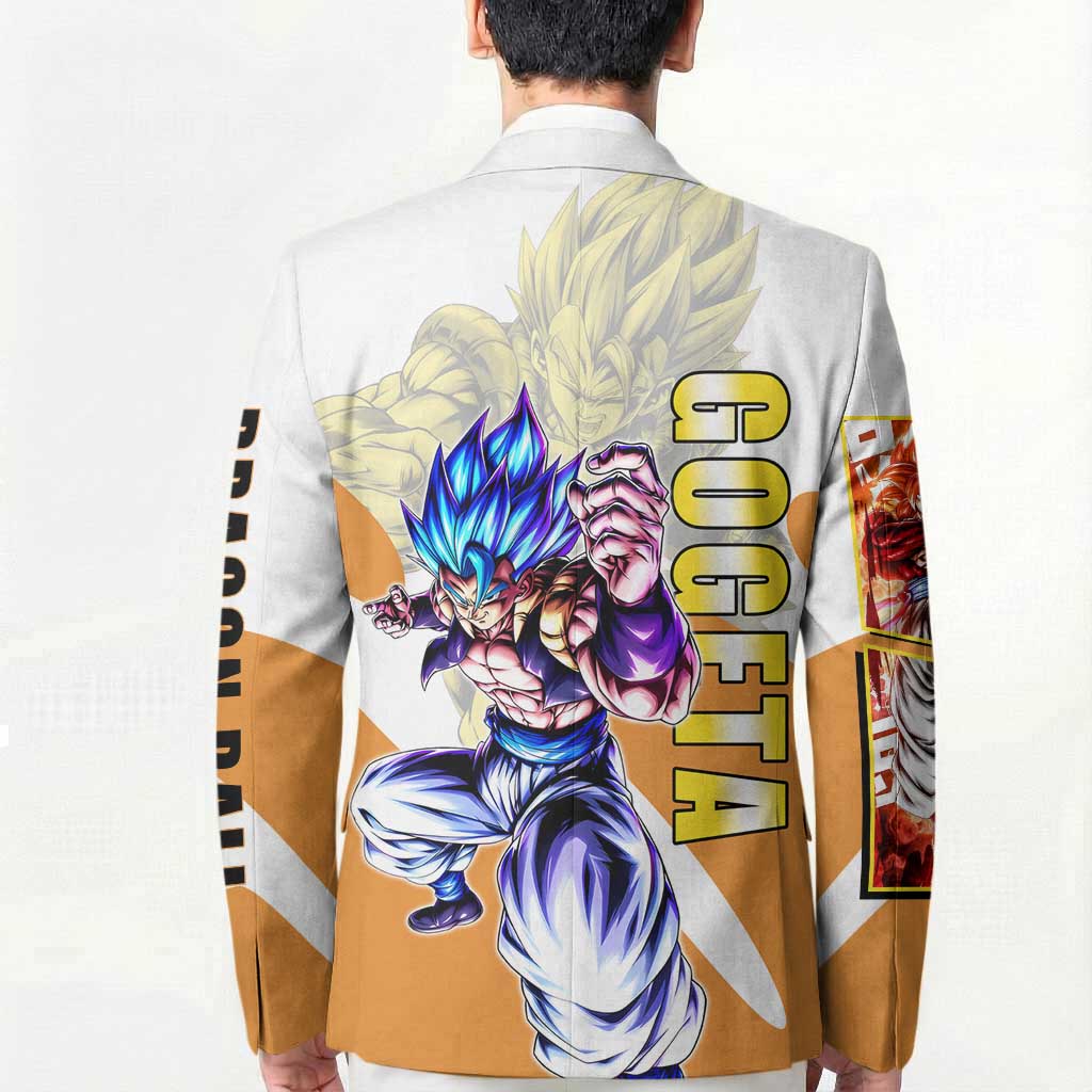 Gogeta Fusion Warrior Blazer Energetic Anime Combat Style