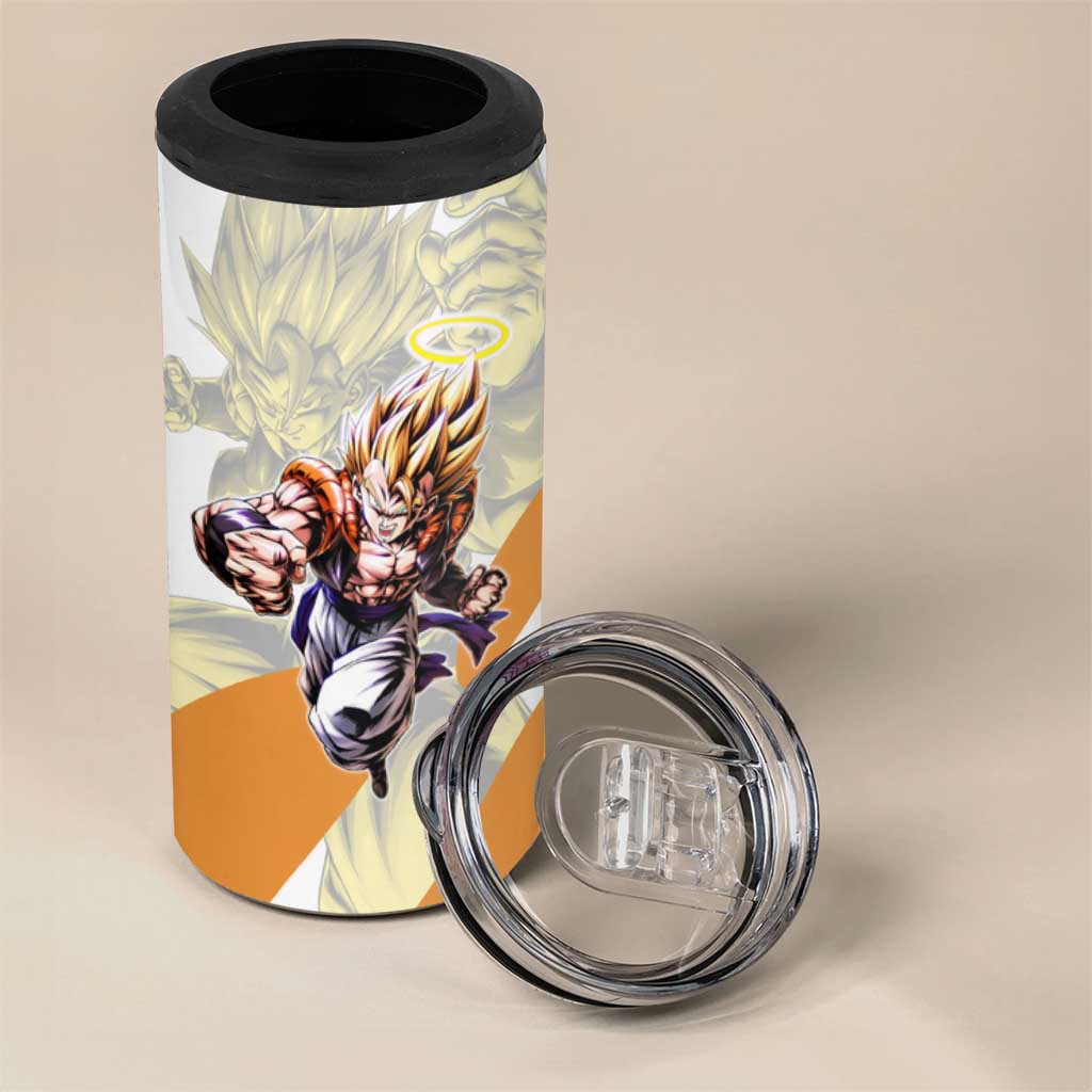 Gogeta Fusion Warrior 4 in 1 Can Cooler Tumbler Energetic Anime Combat Style