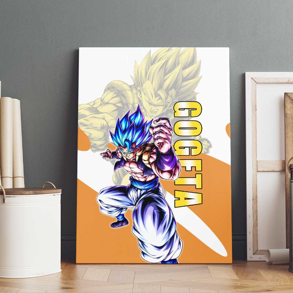 Gogeta Fusion Warrior Canvas Wall Art Energetic Anime Combat Style