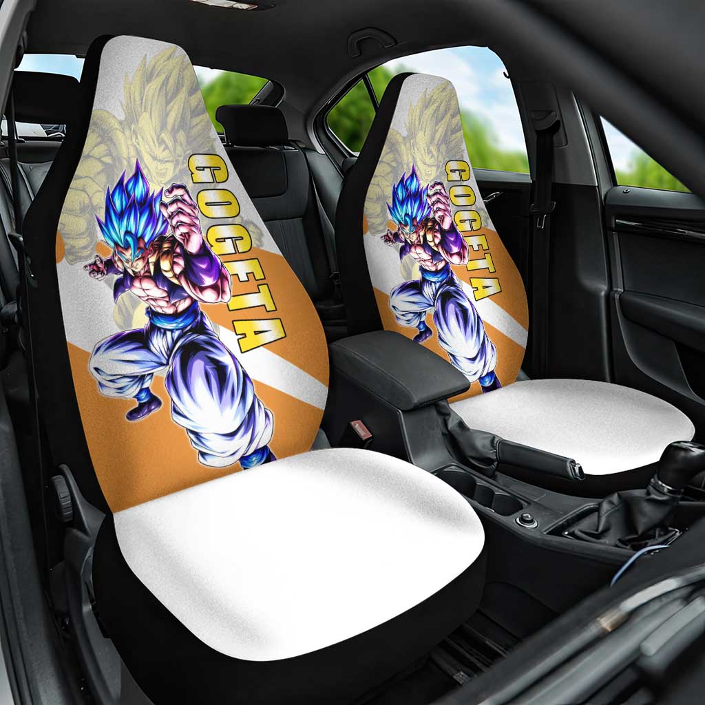 Gogeta Fusion Warrior Car Seat Cover Energetic Anime Combat Style