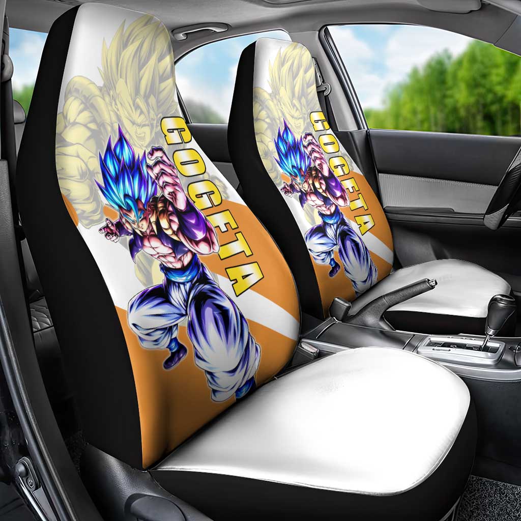Gogeta Fusion Warrior Car Seat Cover Energetic Anime Combat Style