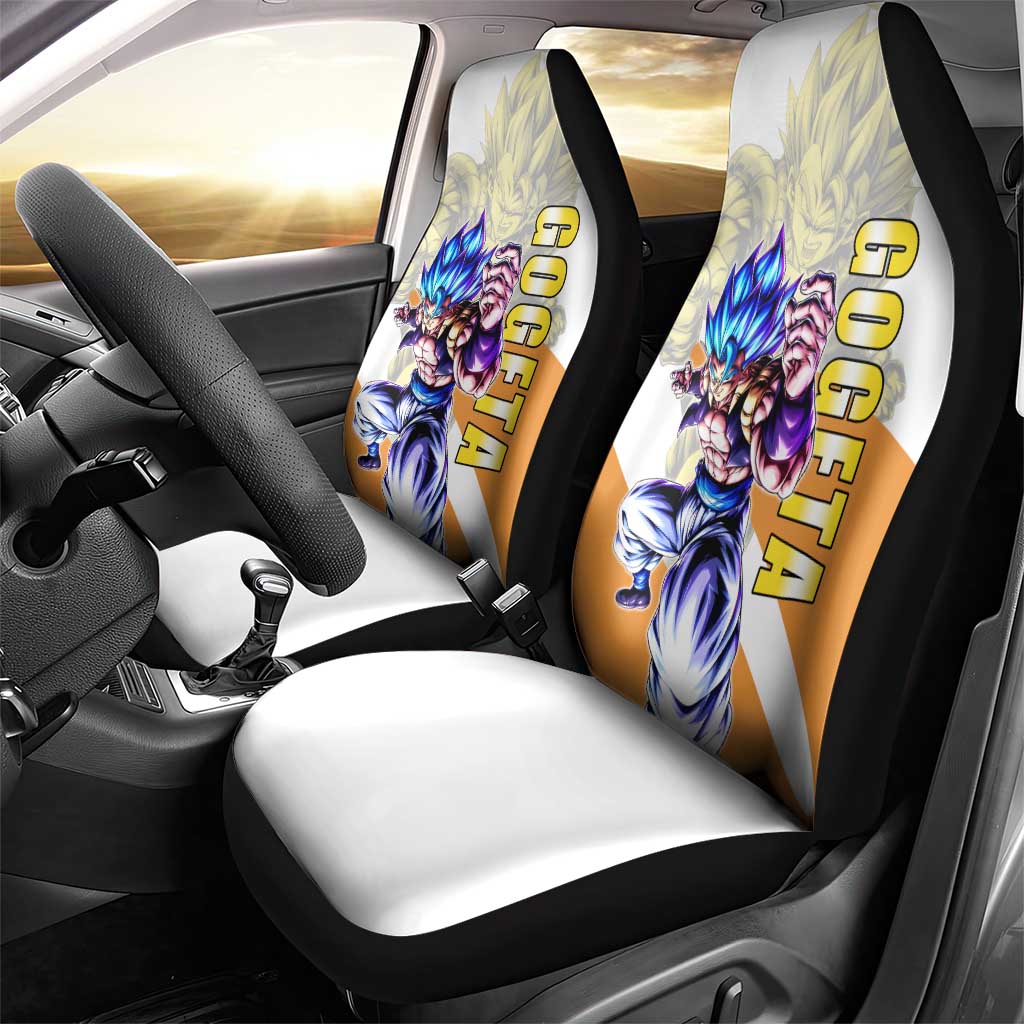Gogeta Fusion Warrior Car Seat Cover Energetic Anime Combat Style