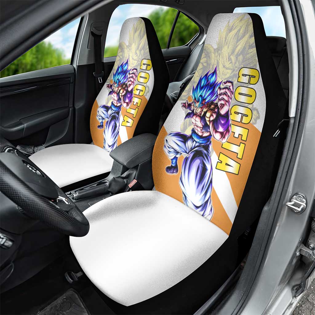 Gogeta Fusion Warrior Car Seat Cover Energetic Anime Combat Style