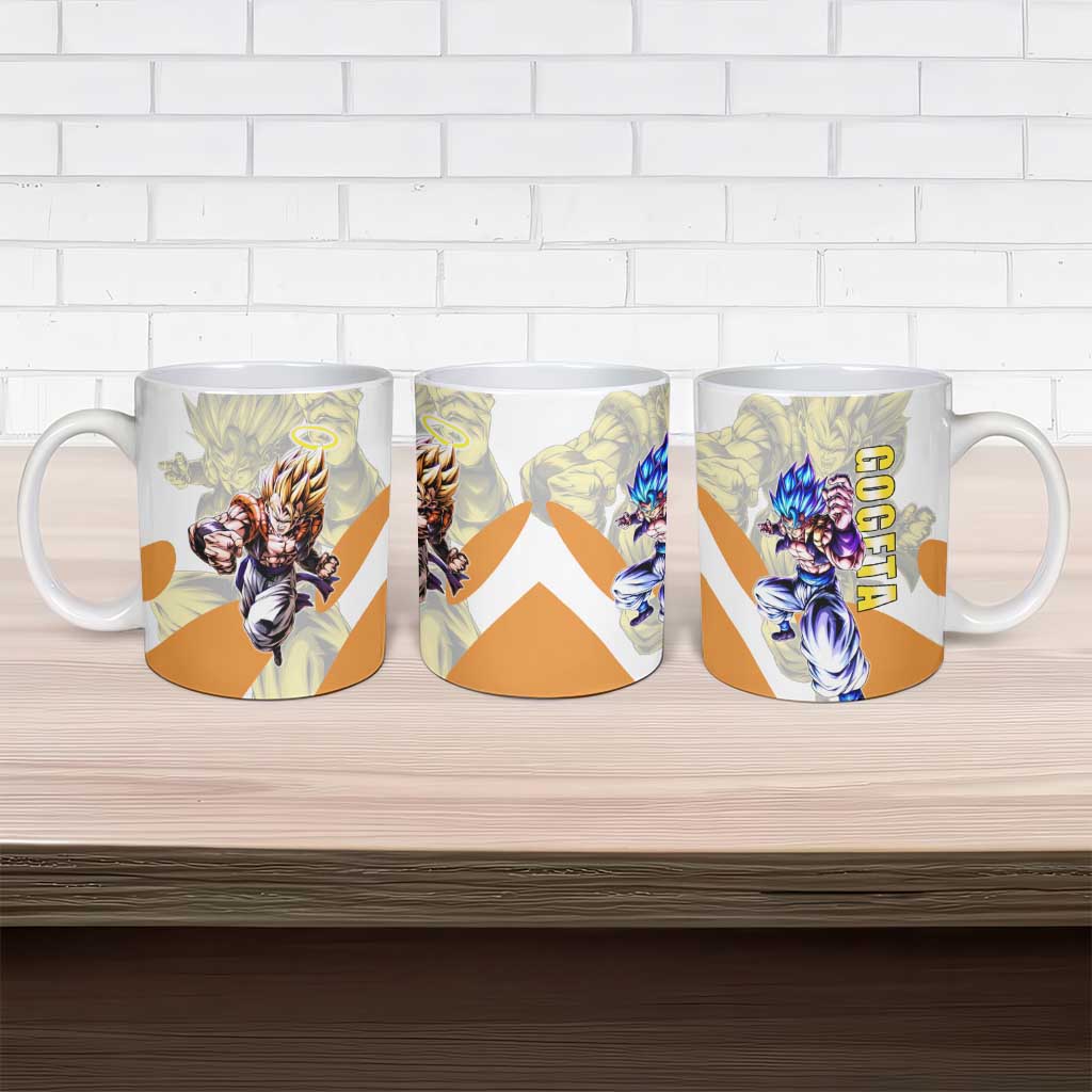 Gogeta Fusion Warrior Ceramic Mug Energetic Anime Combat Style