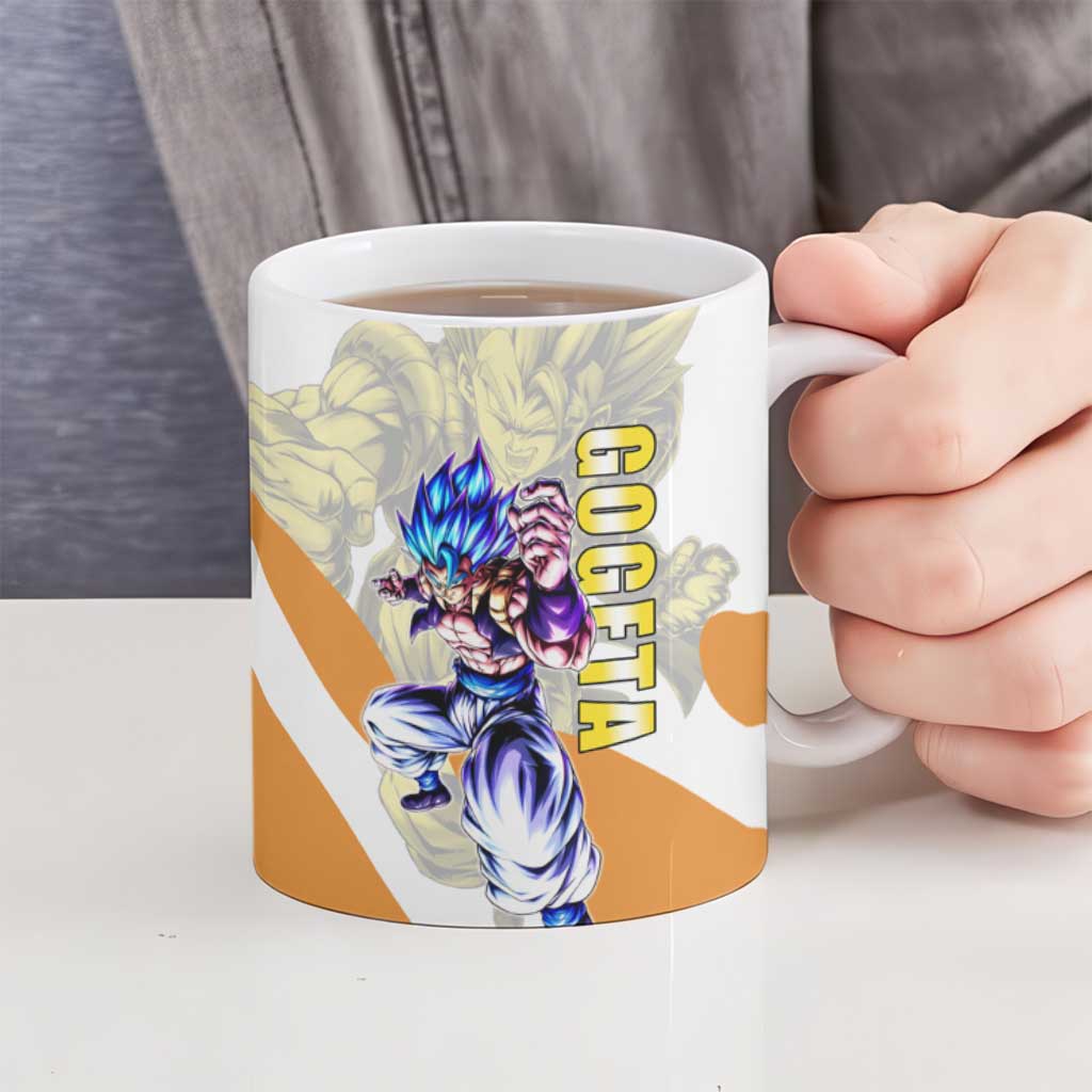 Gogeta Fusion Warrior Ceramic Mug Energetic Anime Combat Style