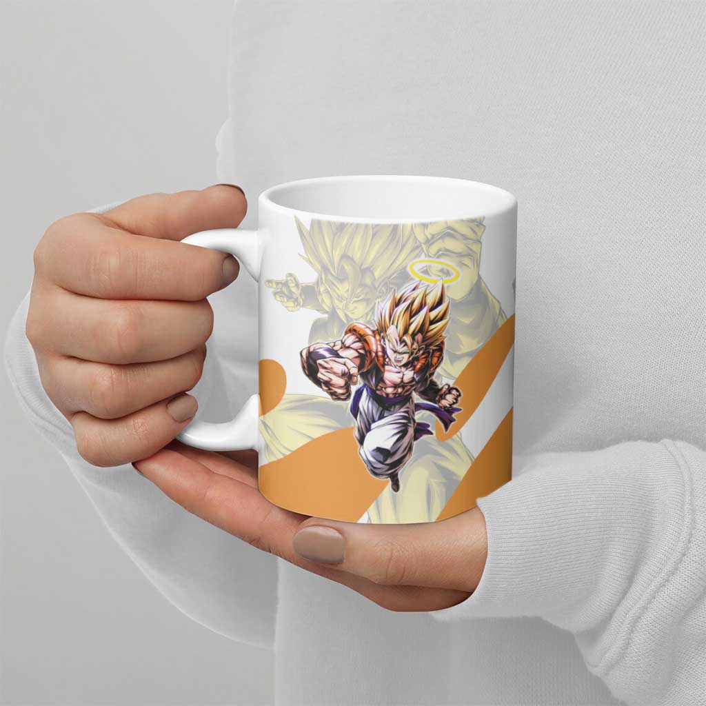 Gogeta Fusion Warrior Ceramic Mug Energetic Anime Combat Style