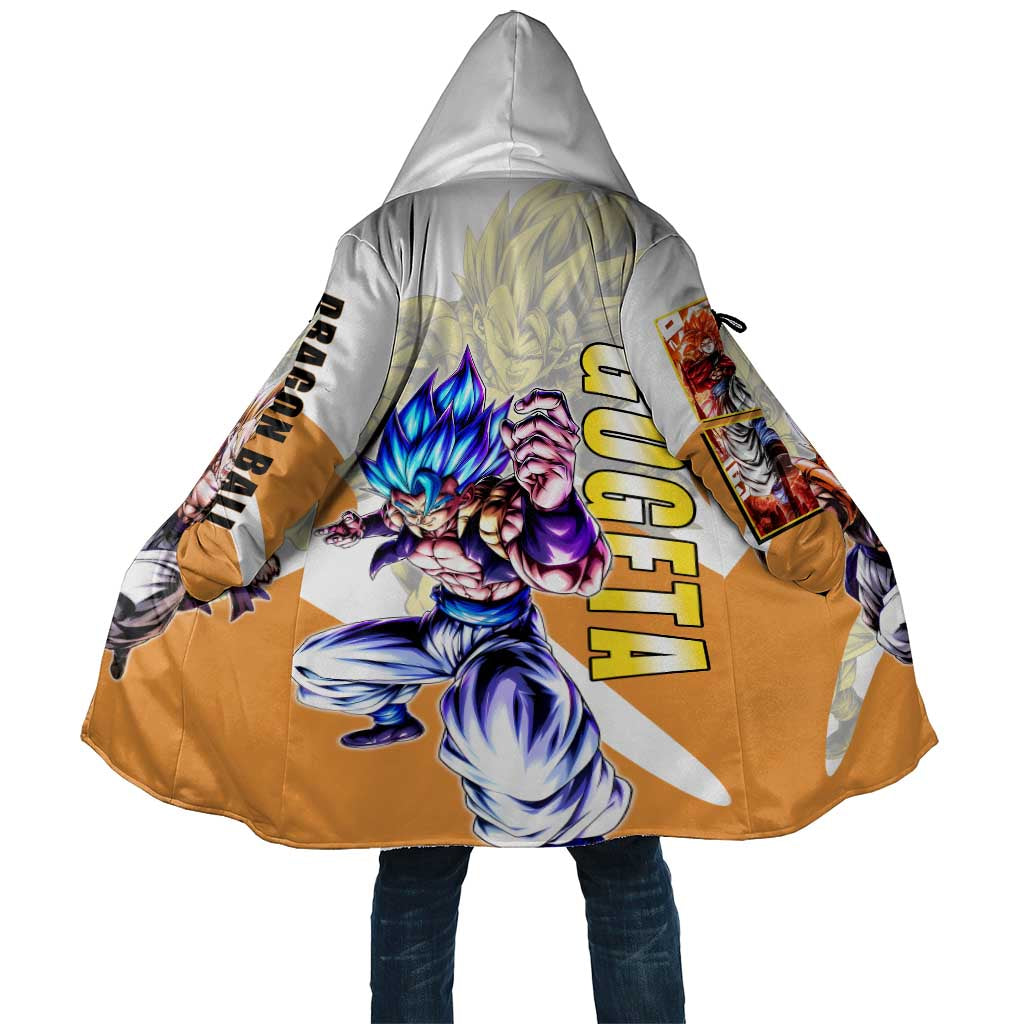 Gogeta Fusion Warrior Cloak Energetic Anime Combat Style