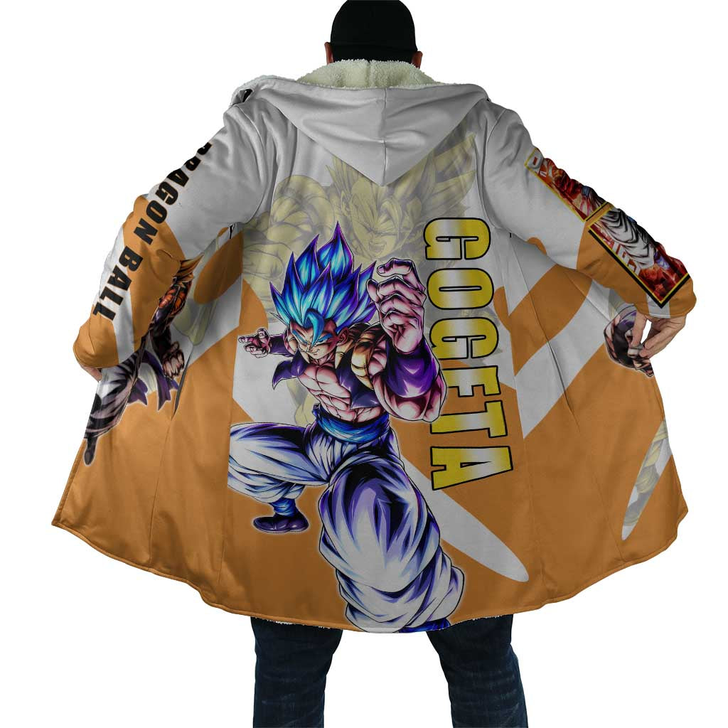 Gogeta Fusion Warrior Cloak Energetic Anime Combat Style