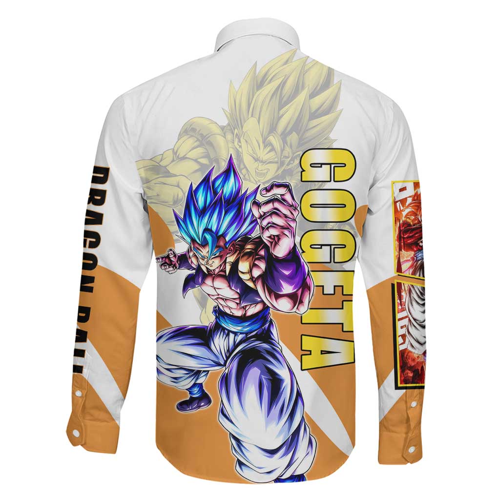 Gogeta Fusion Warrior Family Matching Summer Maxi Dress and Hawaiian Shirt Energetic Anime Combat Style