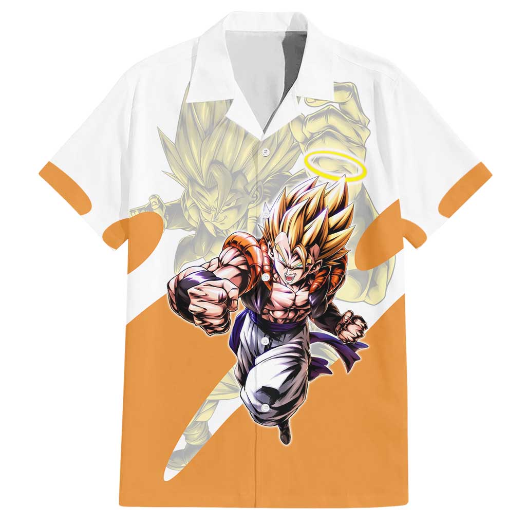 Gogeta Fusion Warrior Hawaiian Shirt Energetic Anime Combat Style