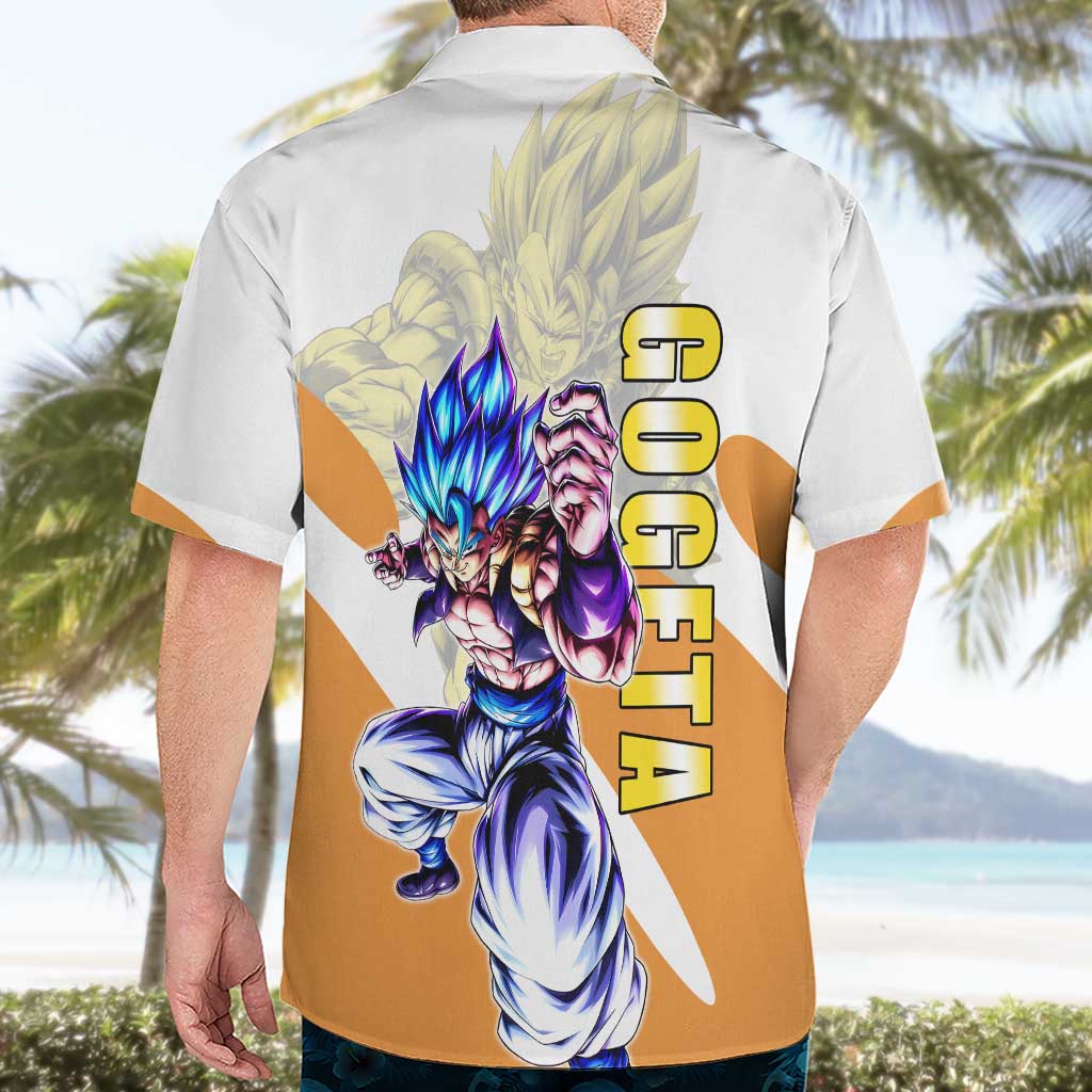 Gogeta Fusion Warrior Hawaiian Shirt Energetic Anime Combat Style