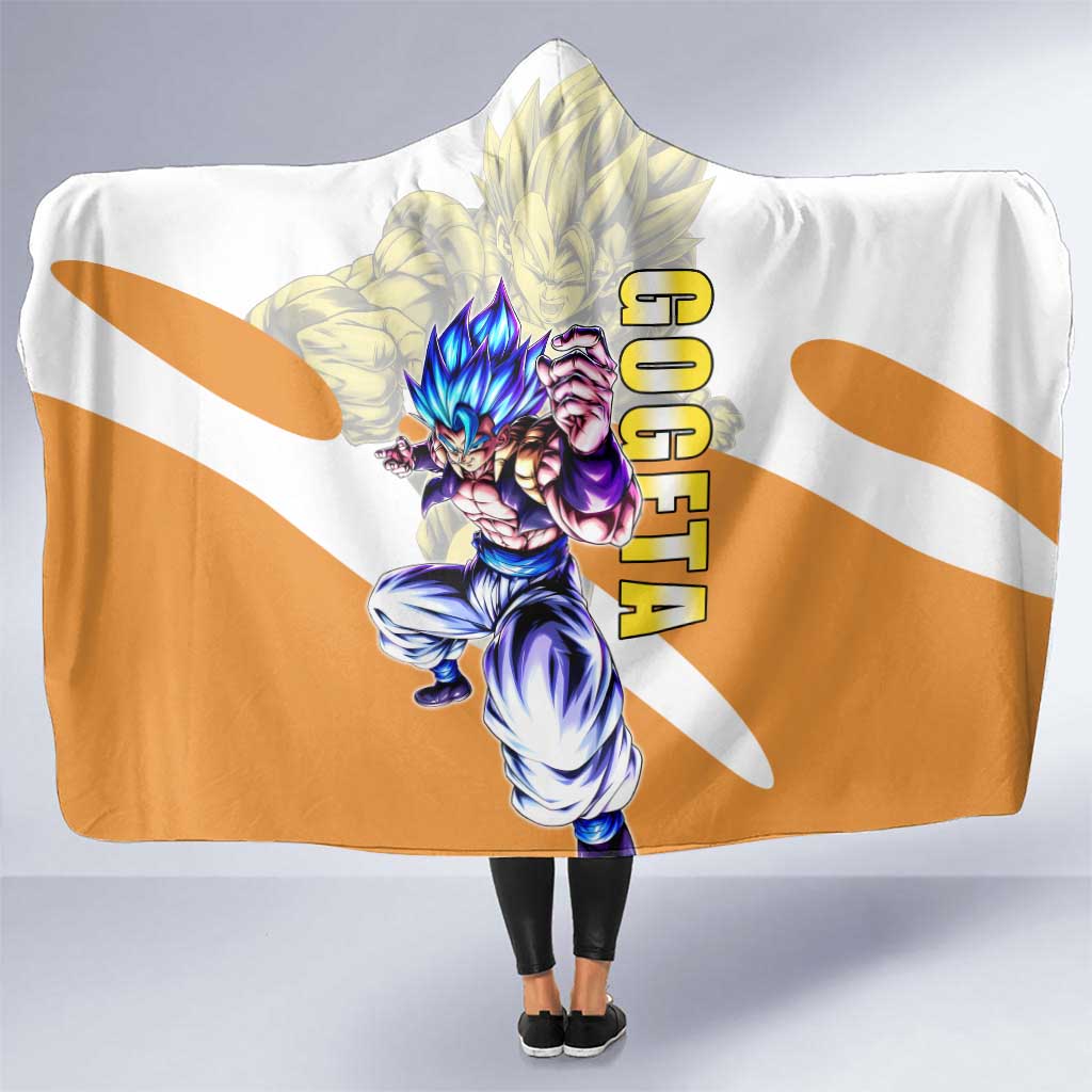 Gogeta Fusion Warrior Hooded Blanket Energetic Anime Combat Style