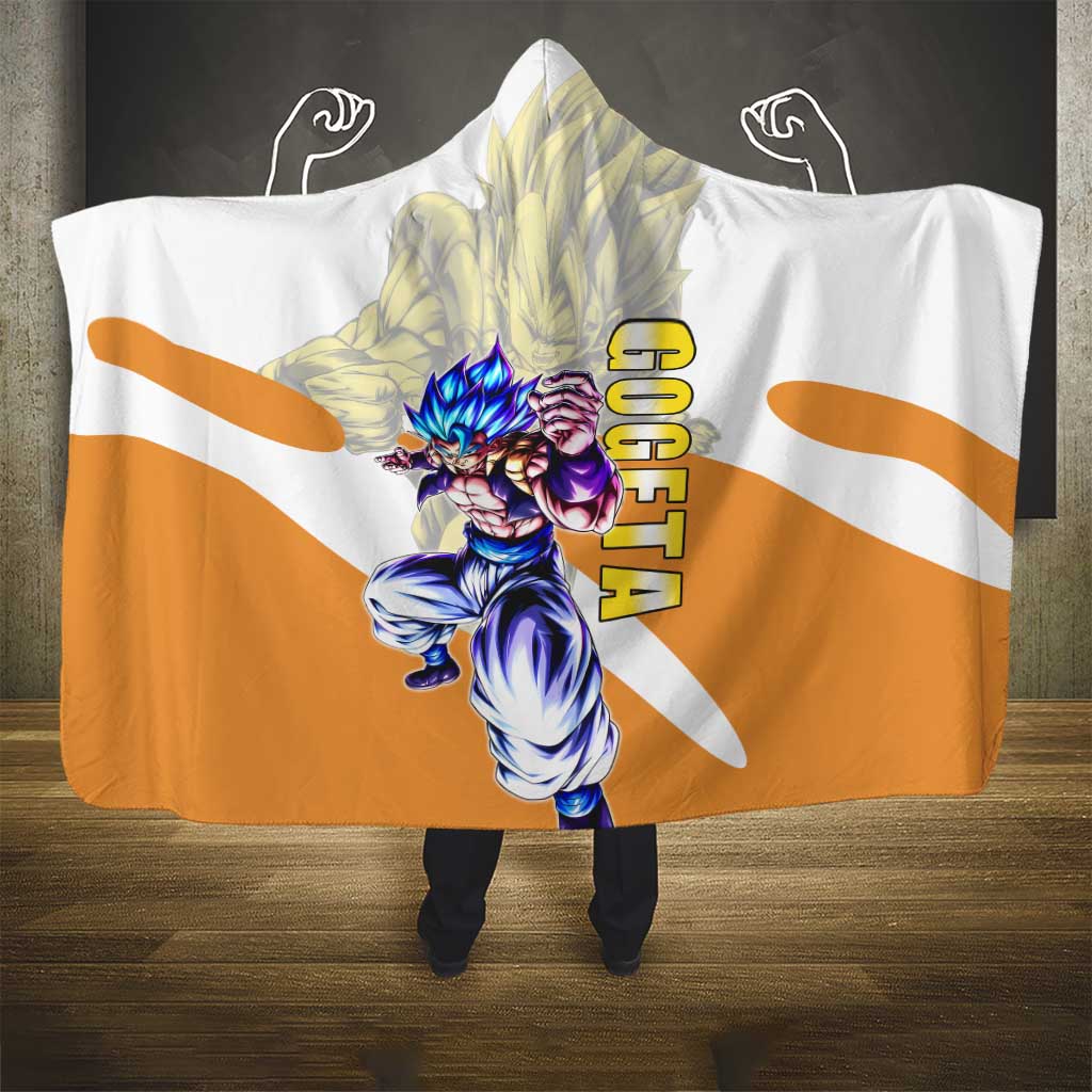 Gogeta Fusion Warrior Hooded Blanket Energetic Anime Combat Style