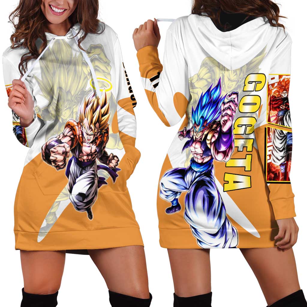 Gogeta Fusion Warrior Hoodie Dress Energetic Anime Combat Style