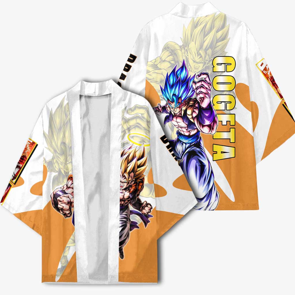 Gogeta Fusion Warrior Kimono Energetic Anime Combat Style