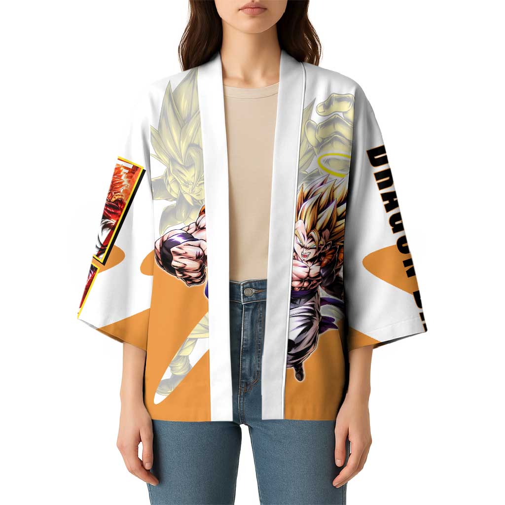 Gogeta Fusion Warrior Kimono Energetic Anime Combat Style