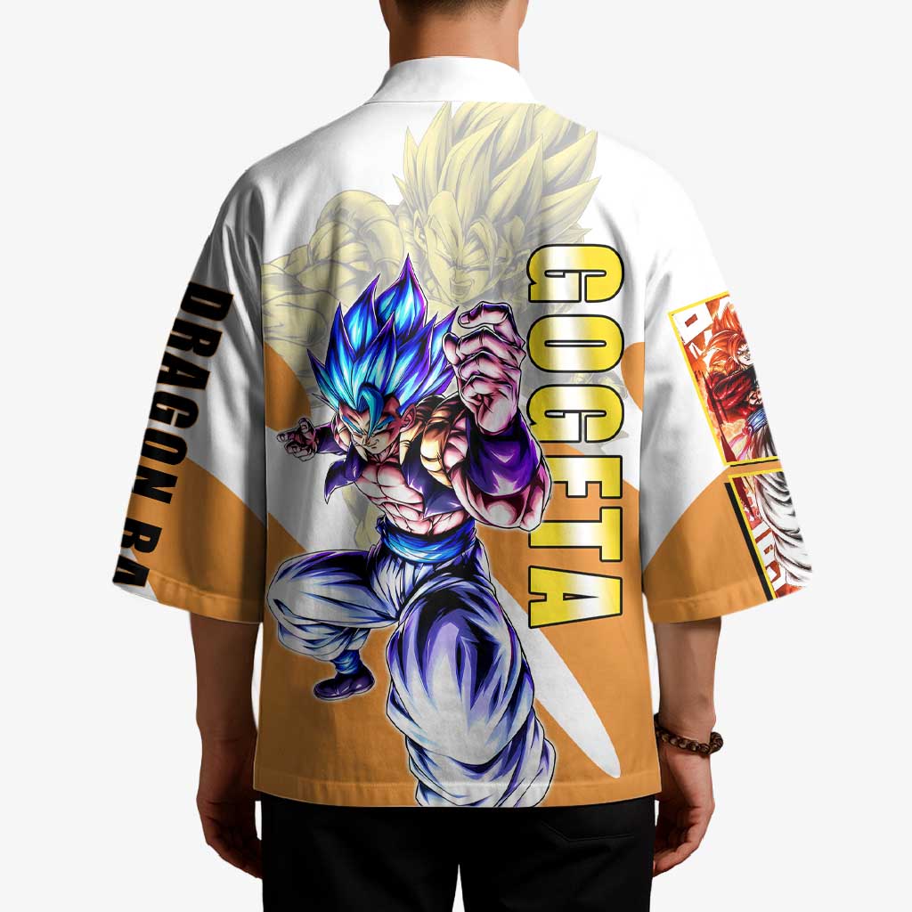 Gogeta Fusion Warrior Kimono Energetic Anime Combat Style