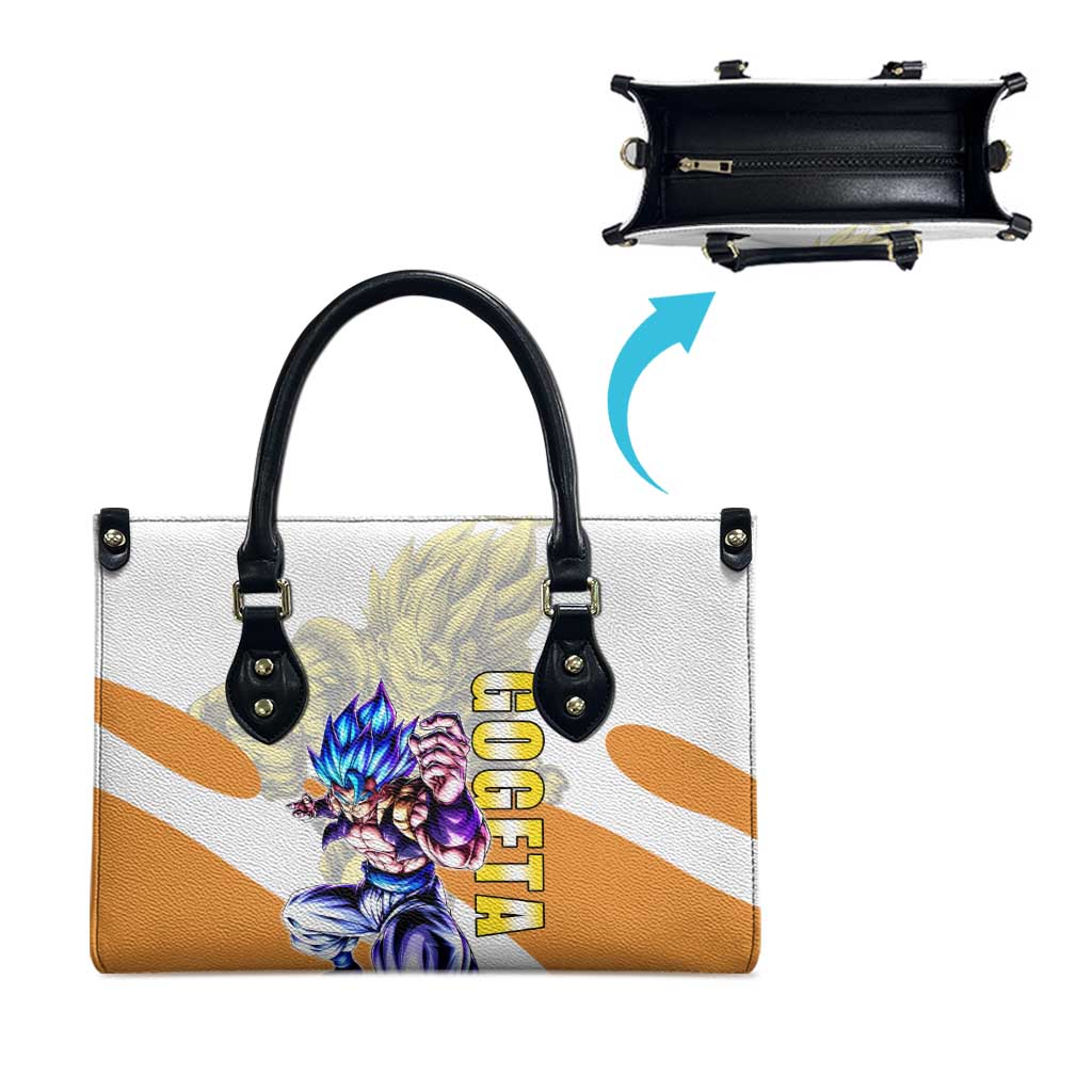 Gogeta Fusion Warrior Leather Bag Energetic Anime Combat Style