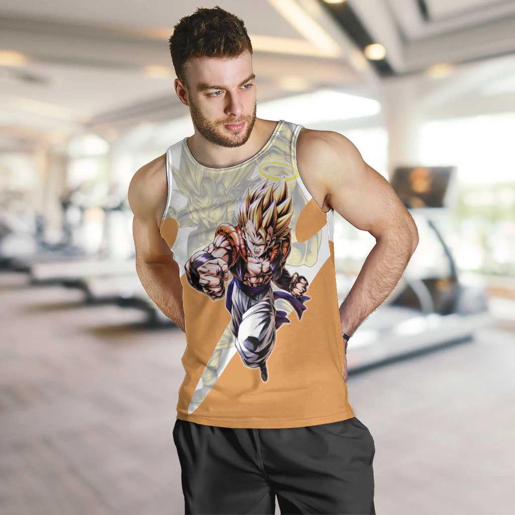 Gogeta Fusion Warrior Men Tank Top Energetic Anime Combat Style
