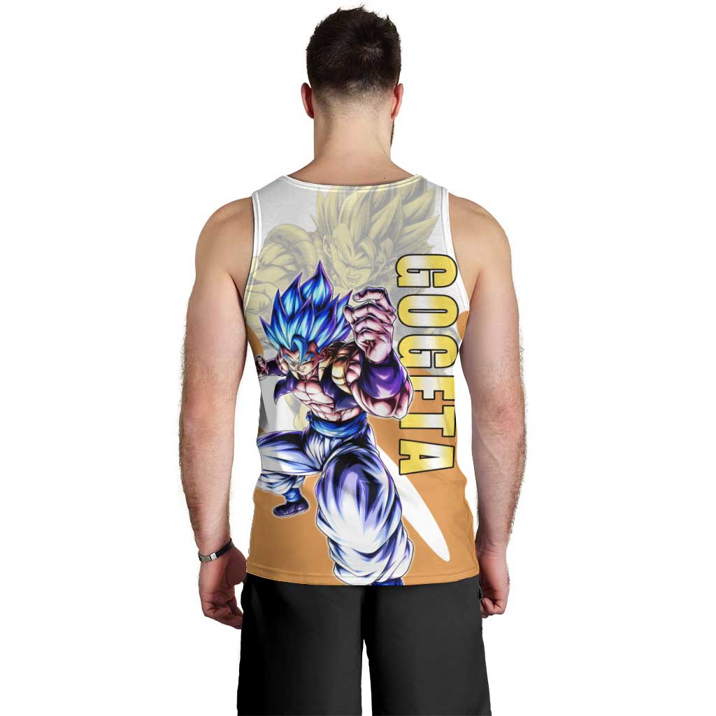 Gogeta Fusion Warrior Men Tank Top Energetic Anime Combat Style