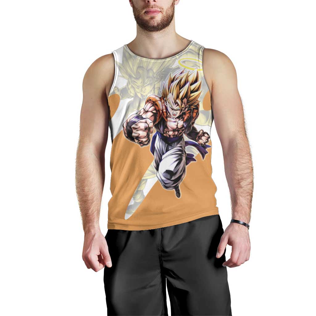 Gogeta Fusion Warrior Men Tank Top Energetic Anime Combat Style