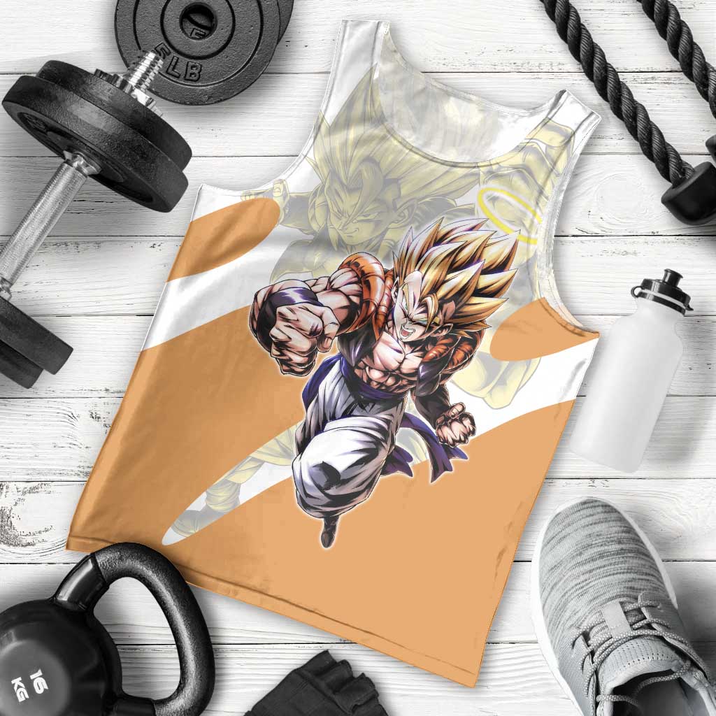 Gogeta Fusion Warrior Men Tank Top Energetic Anime Combat Style