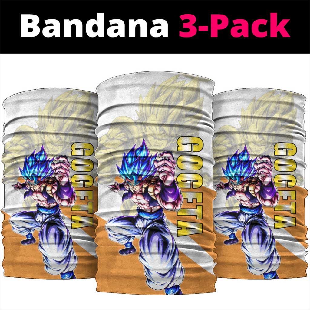 Gogeta Fusion Warrior Neck Gaiter Energetic Anime Combat Style