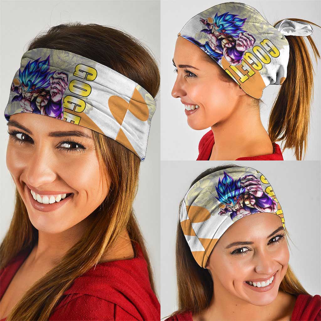 Gogeta Fusion Warrior Neck Gaiter Energetic Anime Combat Style