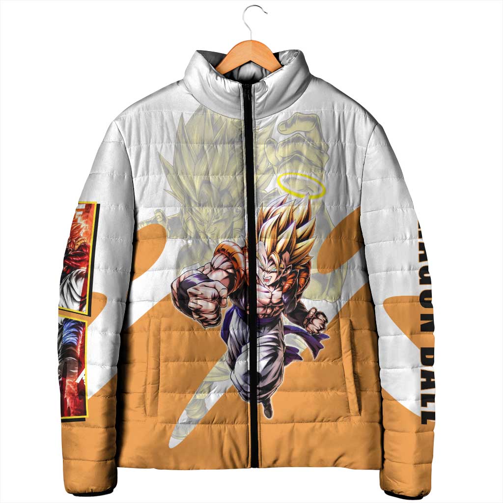 Gogeta Fusion Warrior Padded Jacket Energetic Anime Combat Style