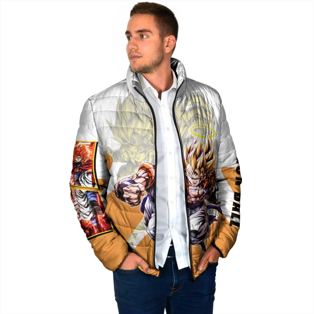 Gogeta Fusion Warrior Padded Jacket Energetic Anime Combat Style
