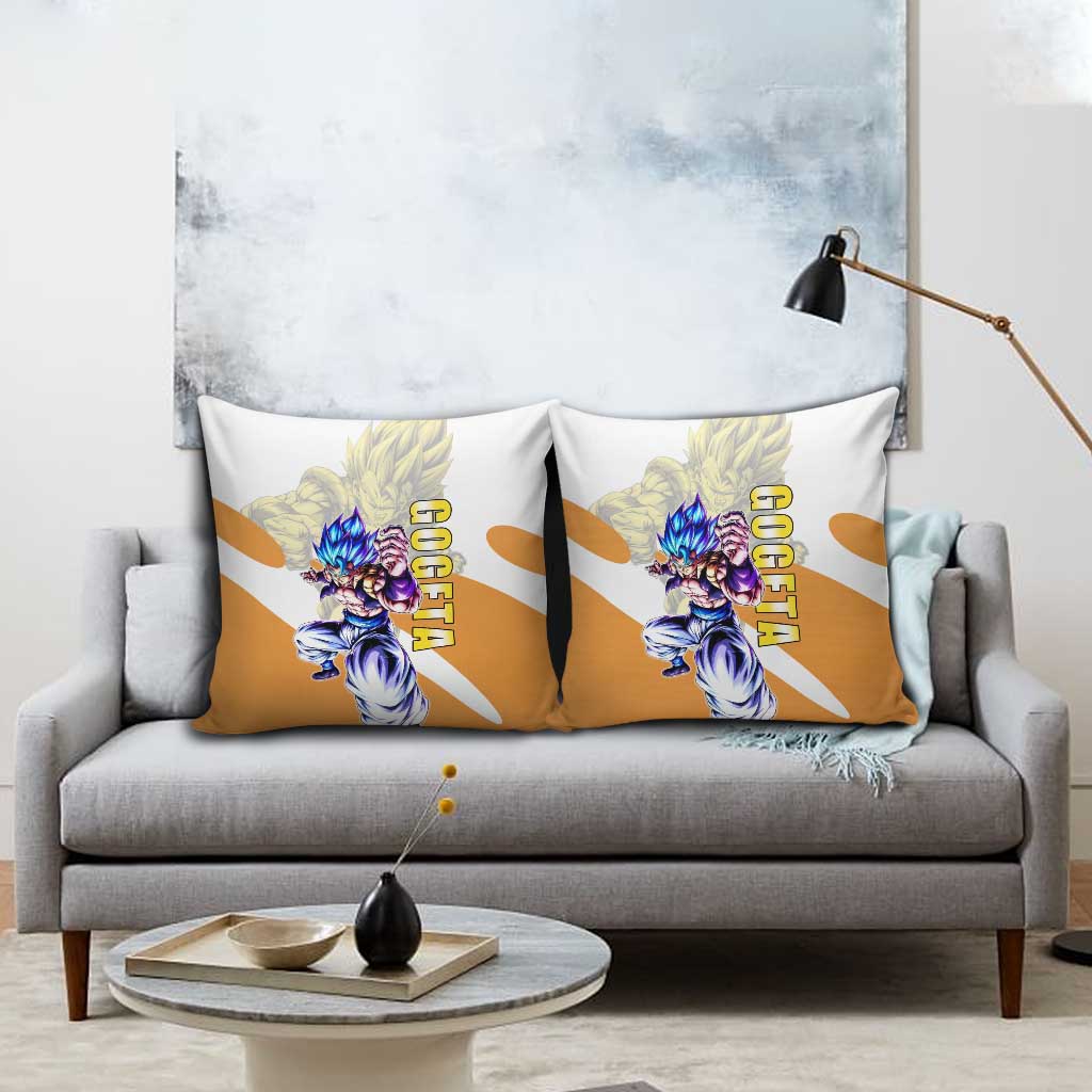 Gogeta Fusion Warrior Pillow Cover Energetic Anime Combat Style