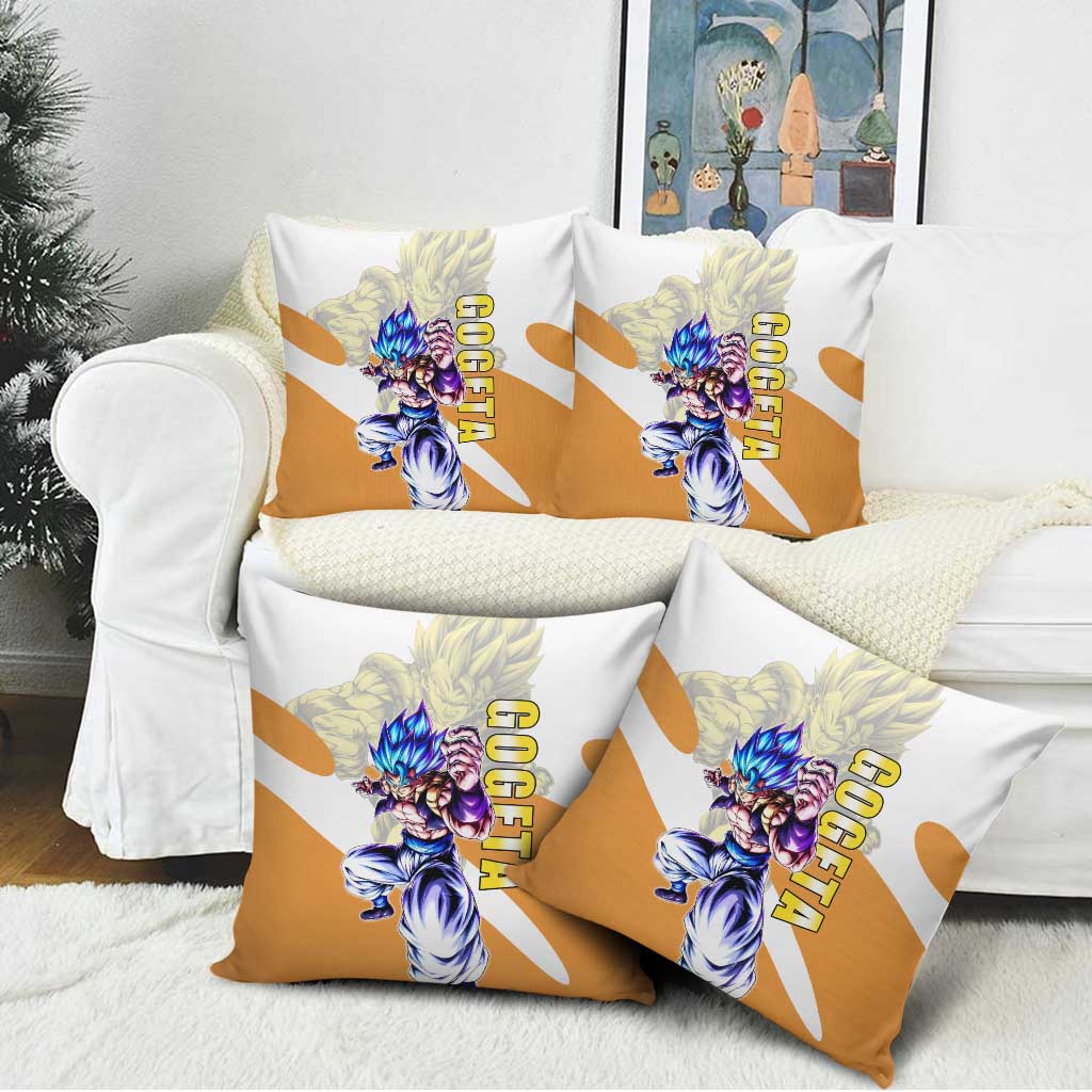 Gogeta Fusion Warrior Pillow Cover Energetic Anime Combat Style