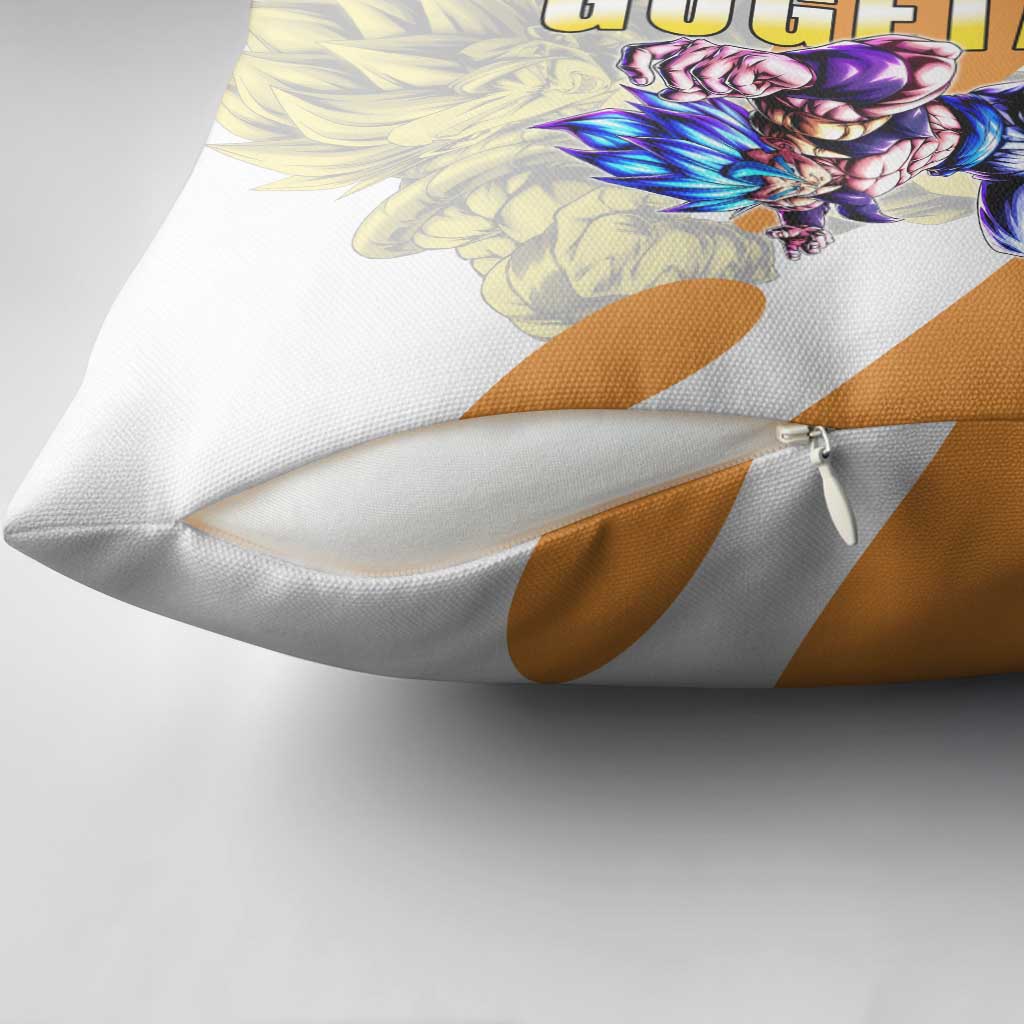 Gogeta Fusion Warrior Pillow Cover Energetic Anime Combat Style