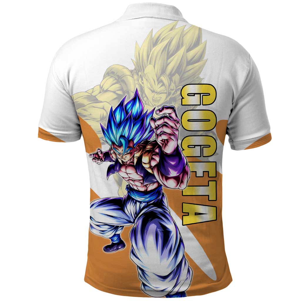 Gogeta Fusion Warrior Polo Shirt Energetic Anime Combat Style