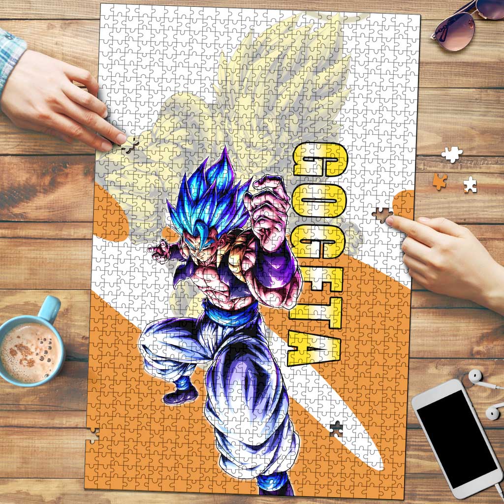 Gogeta Fusion Warrior Puzzle Energetic Anime Combat Style