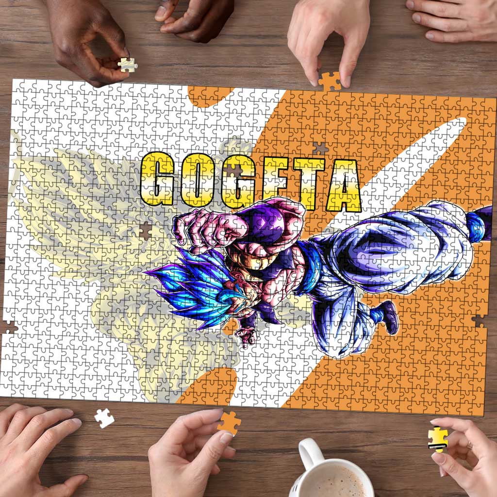 Gogeta Fusion Warrior Puzzle Energetic Anime Combat Style