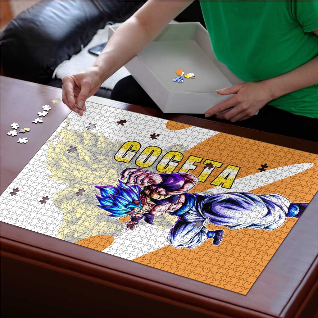 Gogeta Fusion Warrior Puzzle Energetic Anime Combat Style