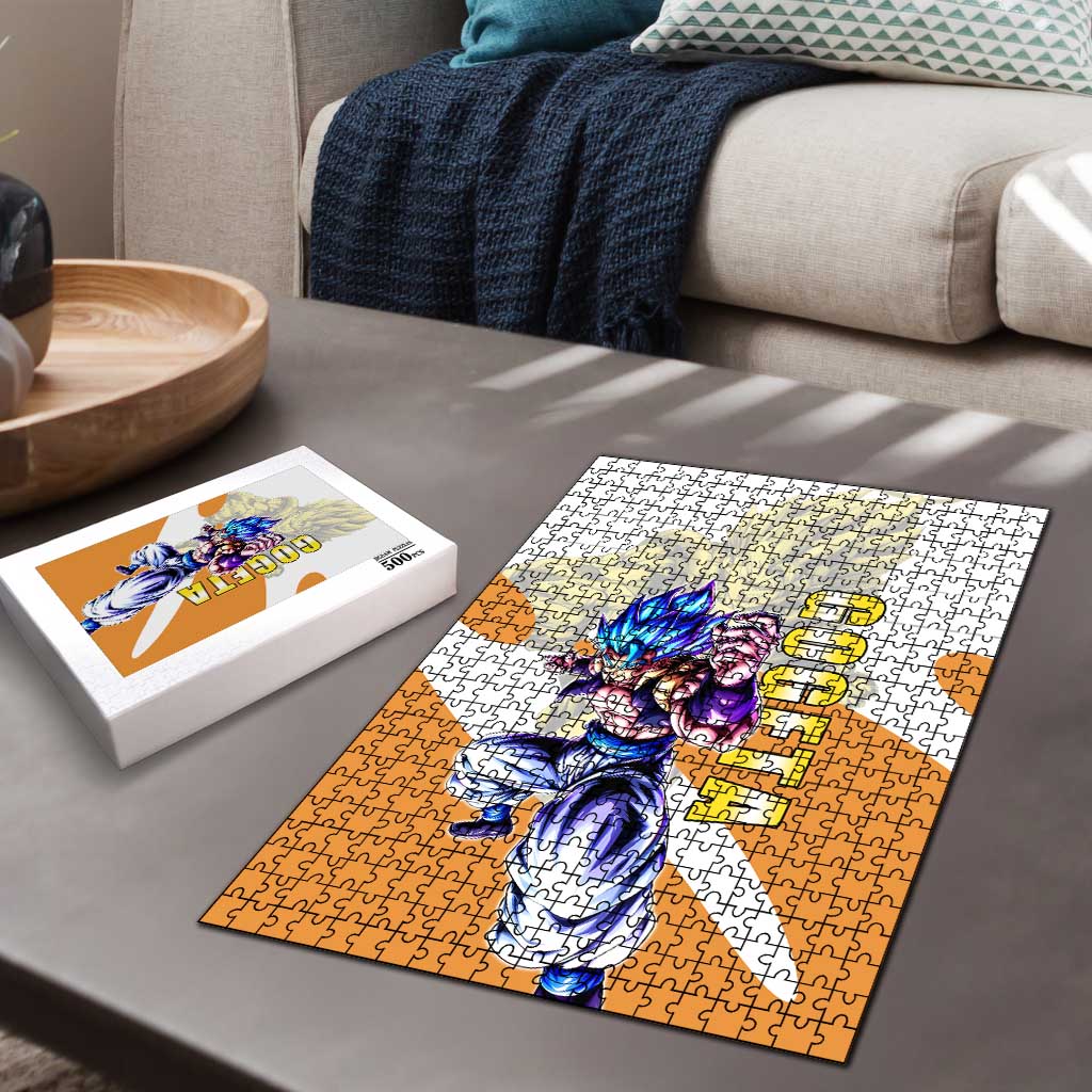 Gogeta Fusion Warrior Puzzle Energetic Anime Combat Style