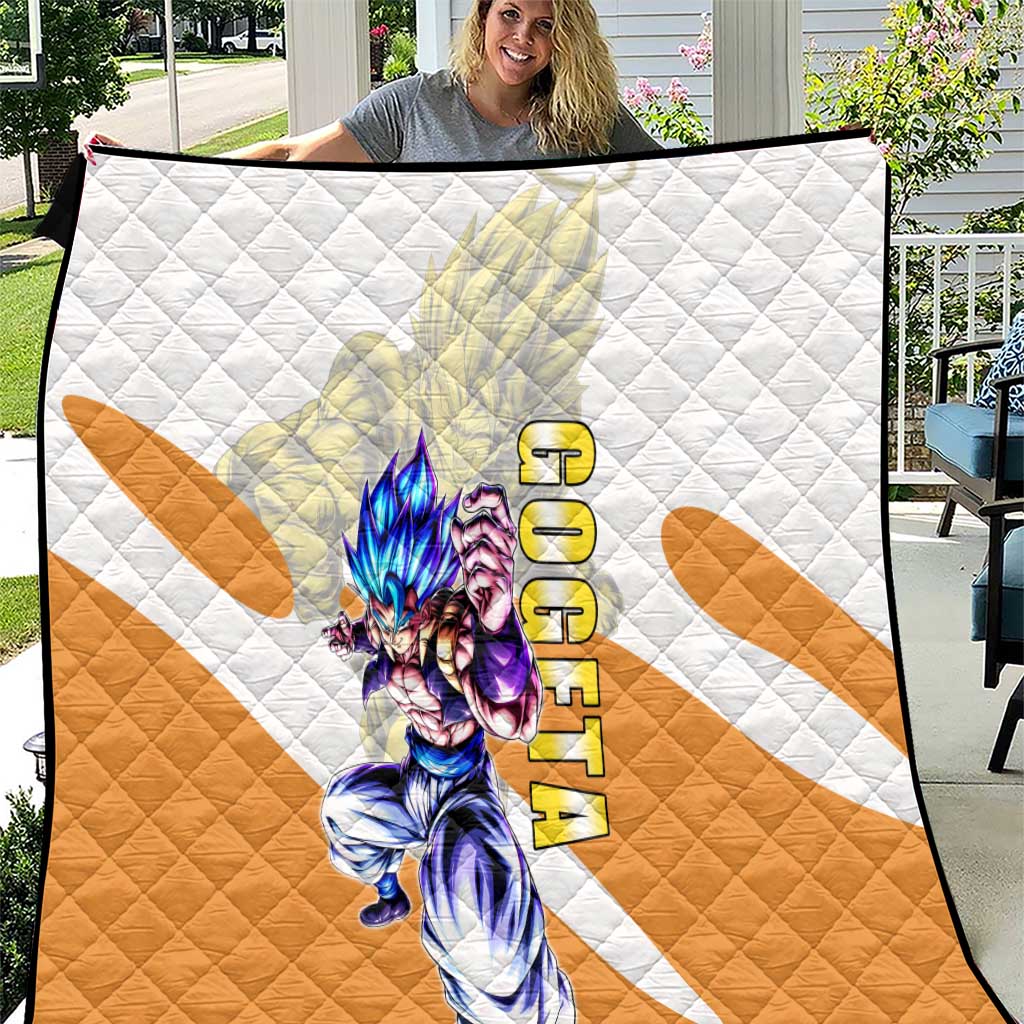 Gogeta Fusion Warrior Quilt Energetic Anime Combat Style