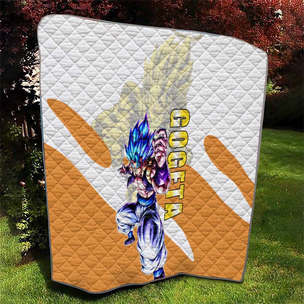 Gogeta Fusion Warrior Quilt Energetic Anime Combat Style