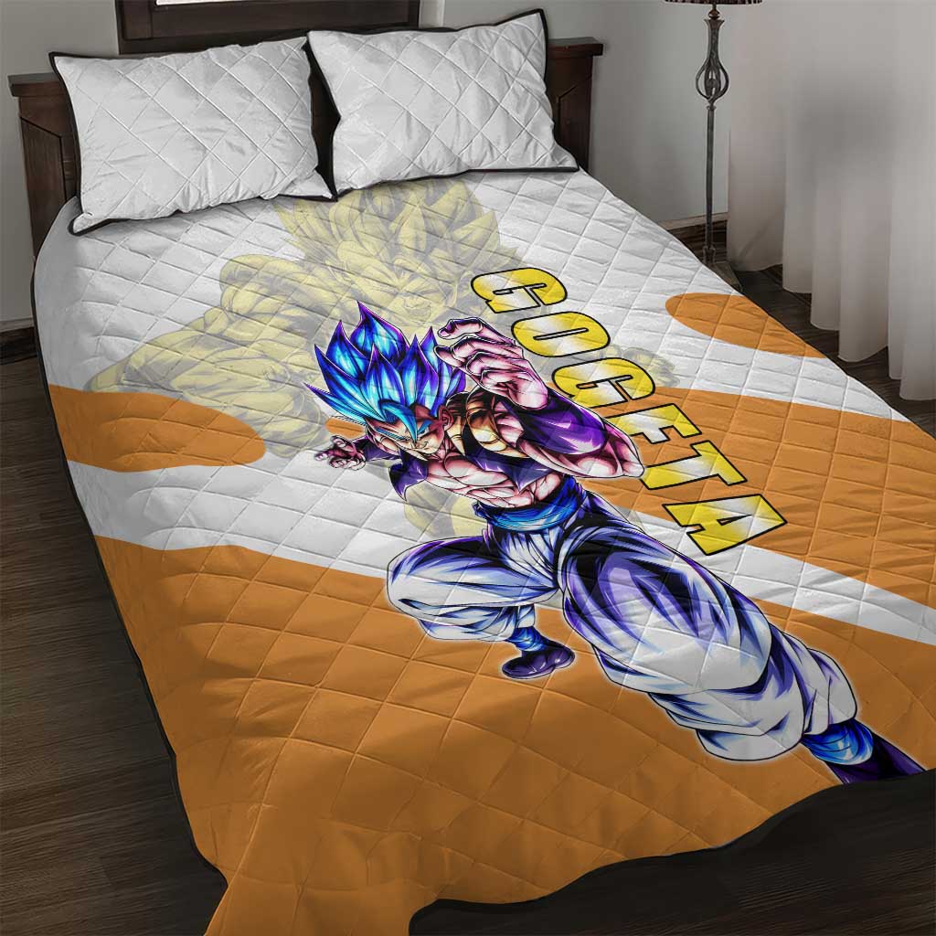 Gogeta Fusion Warrior Quilt Bed Set Energetic Anime Combat Style