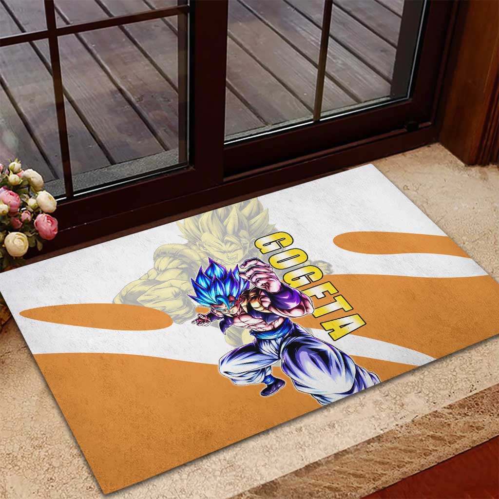 Gogeta Fusion Warrior Rubber Doormat Energetic Anime Combat Style