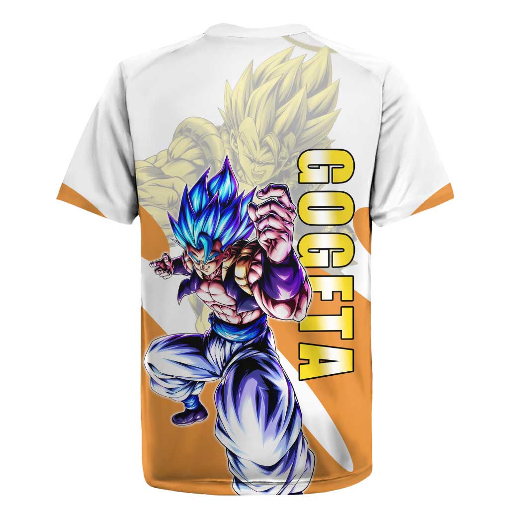 Gogeta Fusion Warrior Rugby Jersey Energetic Anime Combat Style