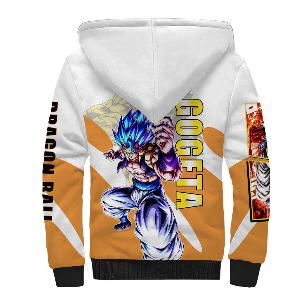 Gogeta Fusion Warrior Sherpa Hoodie Energetic Anime Combat Style