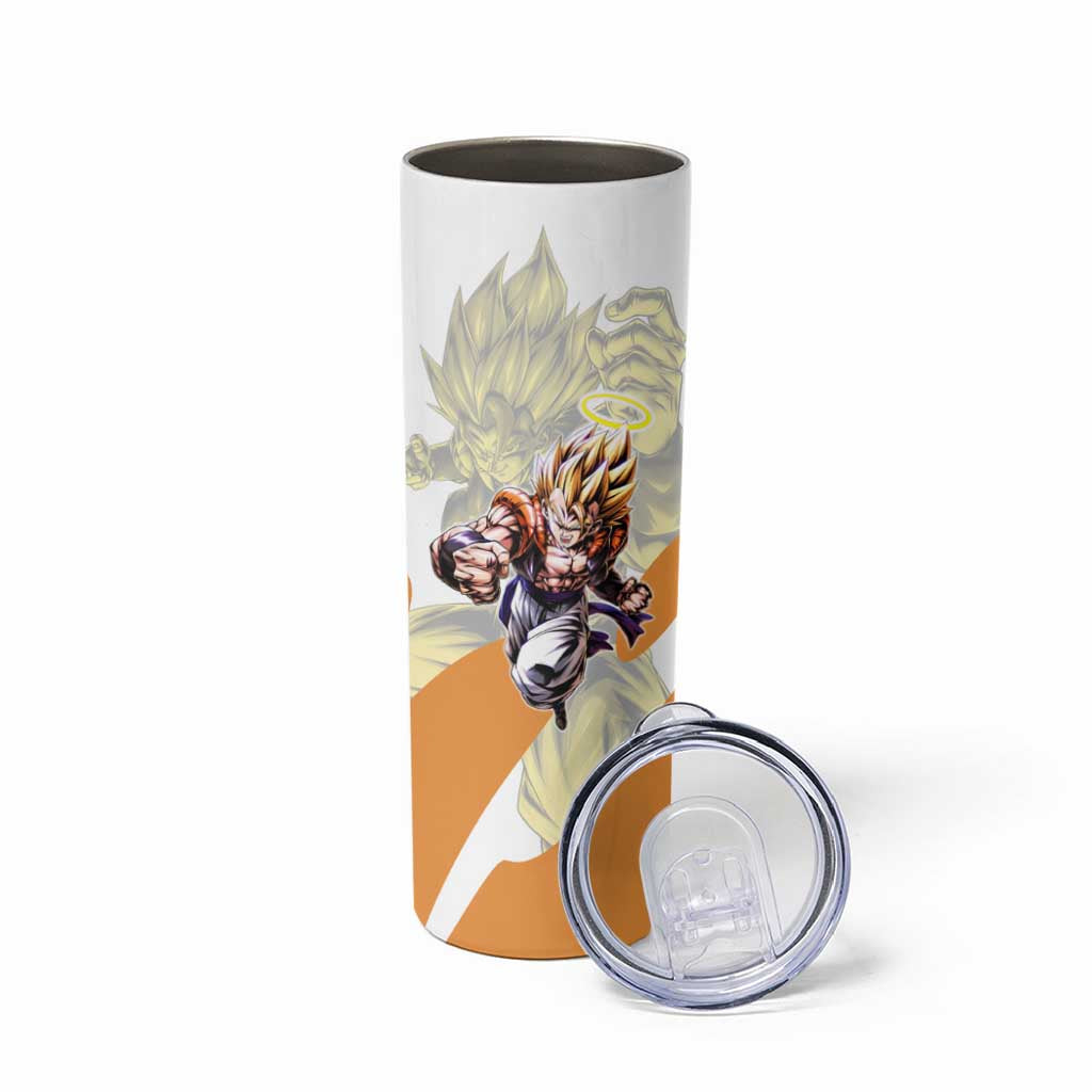 Gogeta Fusion Warrior Skinny Tumbler Energetic Anime Combat Style