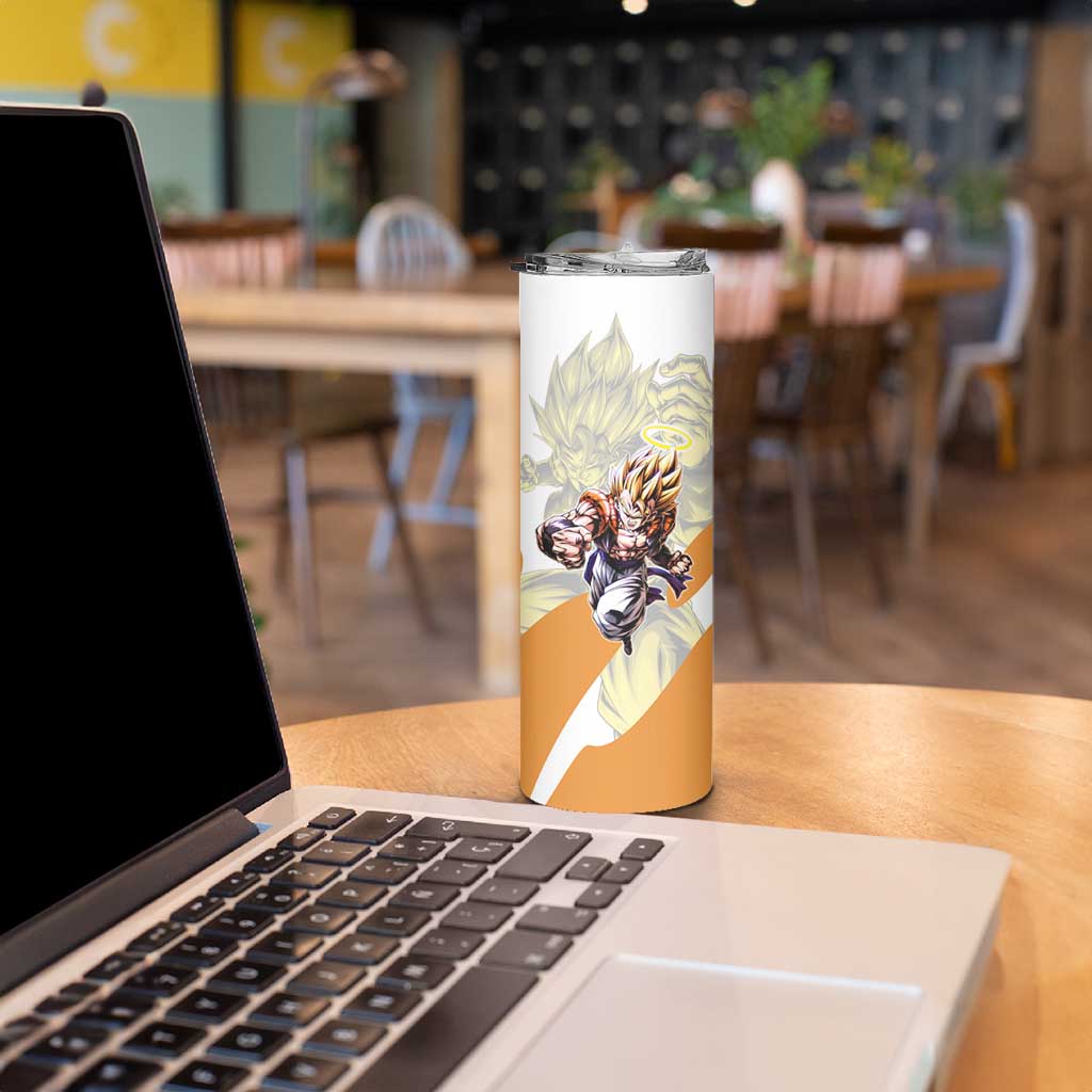 Gogeta Fusion Warrior Skinny Tumbler Energetic Anime Combat Style