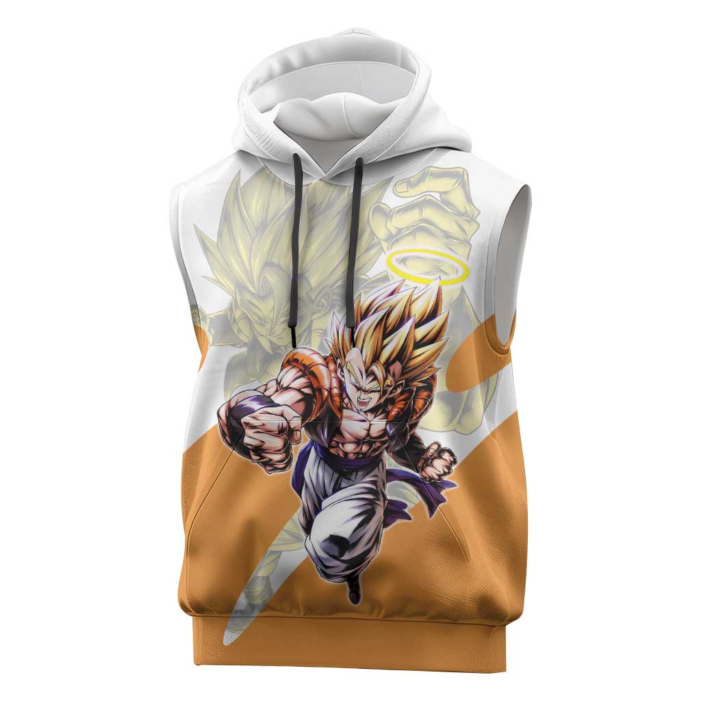 Gogeta Fusion Warrior Sleeveless Hoodie Energetic Anime Combat Style