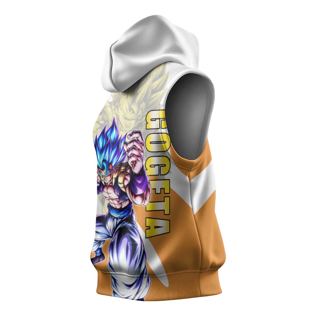 Gogeta Fusion Warrior Sleeveless Hoodie Energetic Anime Combat Style