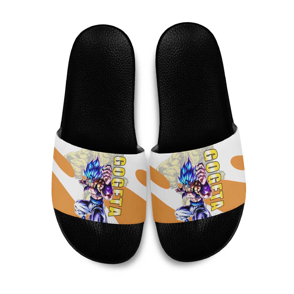 Gogeta Fusion Warrior Slide Sandals Energetic Anime Combat Style
