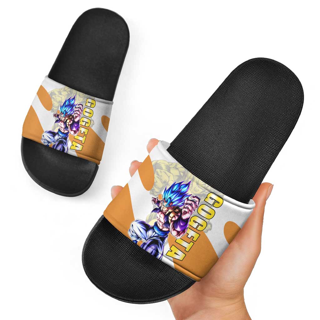 Gogeta Fusion Warrior Slide Sandals Energetic Anime Combat Style